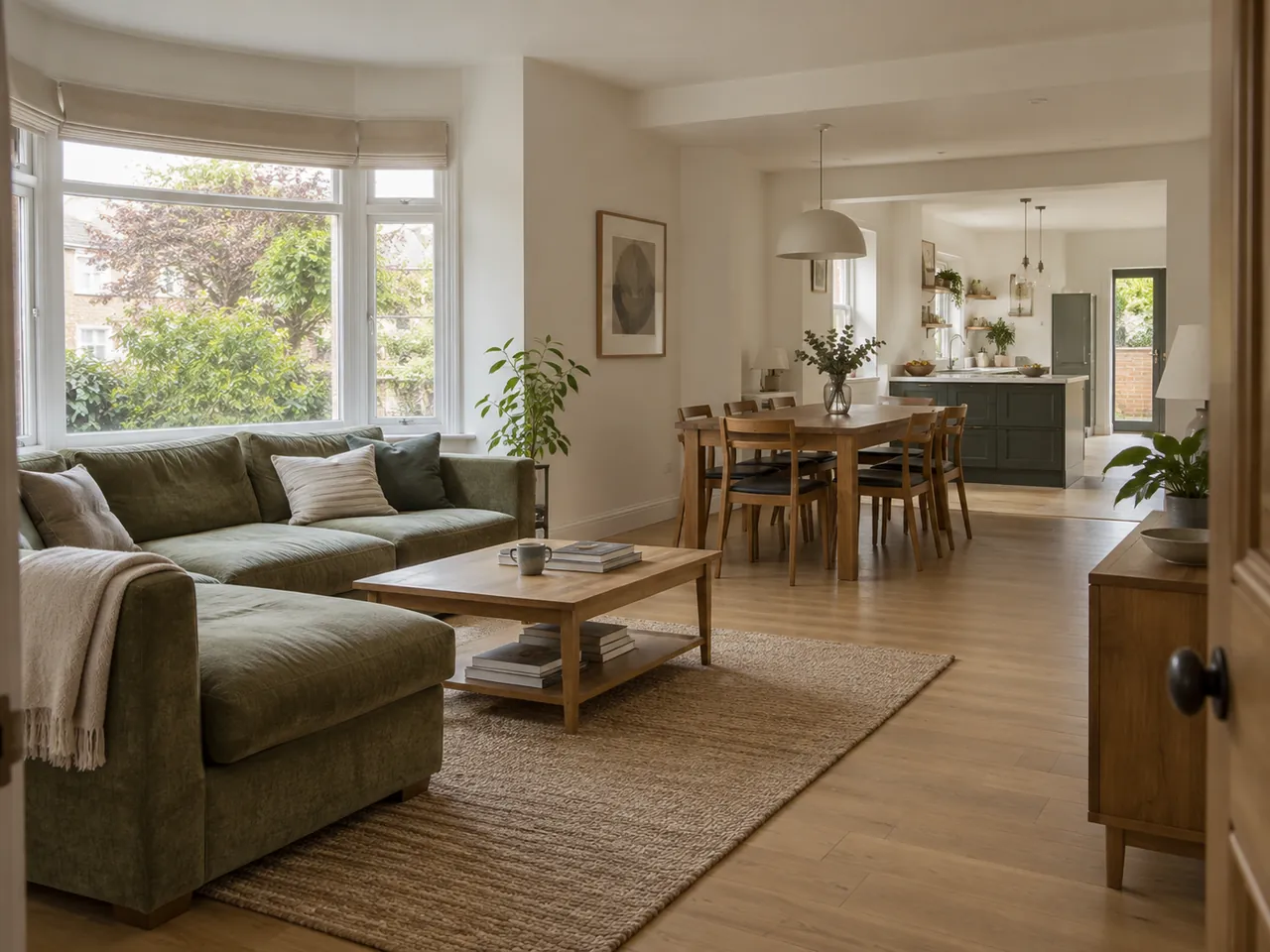 A bright, comfortable family living space